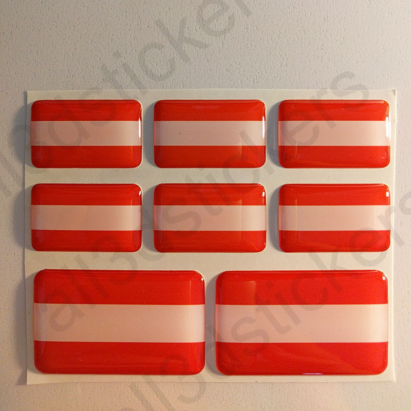 Sticker San Marino Resin Domed Stickers San Marino Flag 3D Vinyl Adhesive Decal