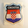 Autocollant Croatie Emblème Drapeau Résine 3D Relief