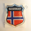 Flagge Norwegen/Elch gedomt R90 3D Kfz-Aufkleber 