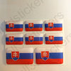 Pegatinas Relieve Bandera Eslovaquia 3D