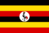 Aufkleber Uganda 3D
