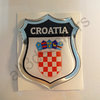 Autocollant Croatie Emblème Armoiries Résine 3D Relief