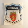 Adesivi Scudetto Emblema Stemma Norvegia 3D