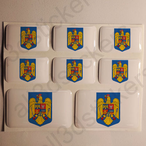3D Kfz-Aufkleber Wappen Rumänien