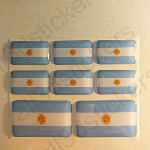 Pegatinas Relieve Bandera Argentina 3D