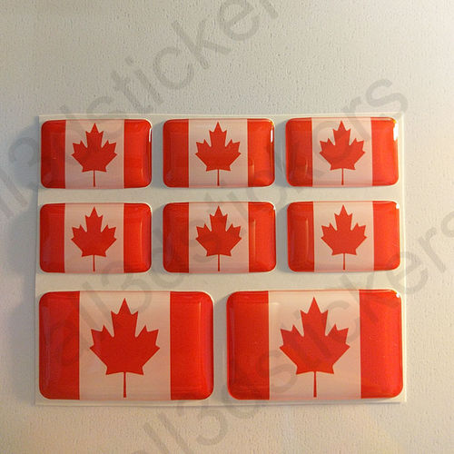 Pegatinas Relieve Bandera Canada 3D