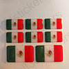 Pegatinas Relieve Bandera Mexico 3D