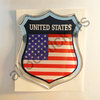 Autocollant États-Unis d'Amérique Emblème Drapeau Résine 3D Relief