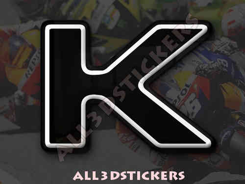 3D Sticker Letter K