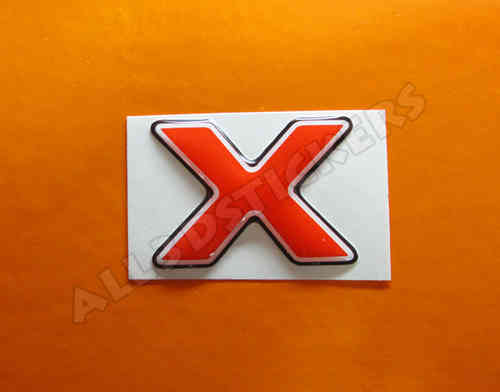 3D Sticker Letter X