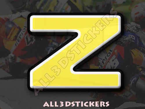 3D Sticker Letter Z