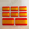3D Kfz-Aufkleber Flagge Spanien 2 Fahne