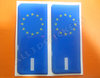 2 x 3D Sticker Resin Domed Euro ITALY Number Plate Car Badge