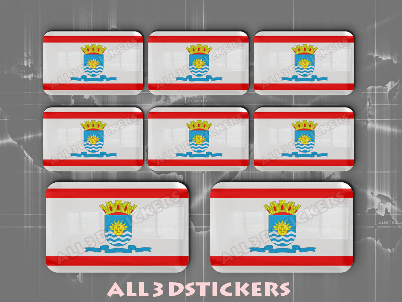 All3DStickers Sticker Venezuela Resin 3D Emblem Venezuela Domed Flag
