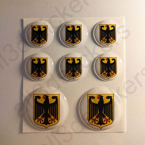 Kfz-Aufkleber Rund Wappen Deutschland