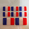 Stickers Resin Domed Flag France 3D