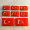 3D Kfz-Aufkleber Flagge Türkei Fahne