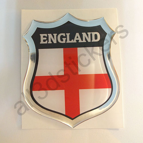 Kfz-Aufkleber Emblem Flagge England Fahne 3D