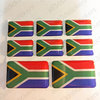 Autocollant Afrique du Sud Drapeau Résine 3D Vinyle Adhésif - Relief